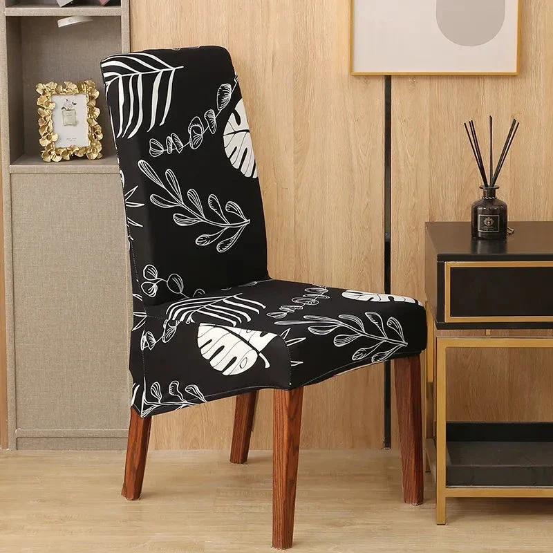 Housses de chaises hautes extensibles lycra contemporaine (8 Motifs)