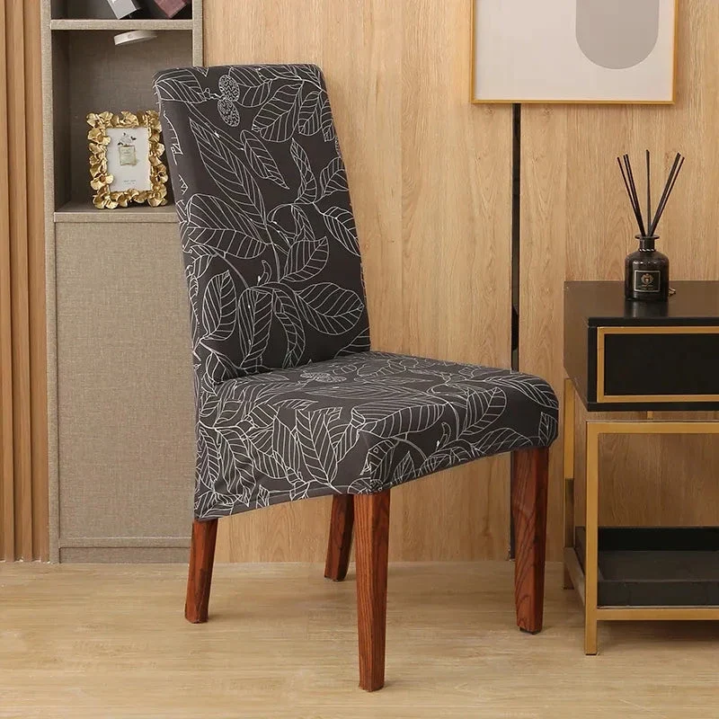 Housses de chaises hautes extensibles lycra contemporaine (8 Motifs)