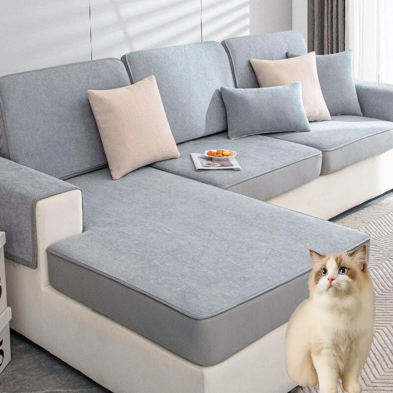 Housse de coussin de canapé anti griffes de chat - Tissu renforcé