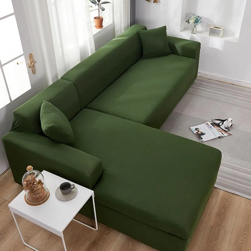 Housse de Canapé d'Angle Vert
