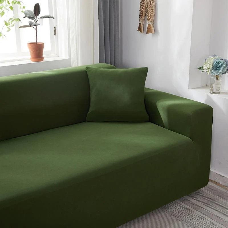 Housse de Canapé d'Angle Vert