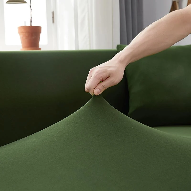 Housse de Canapé d'Angle Vert