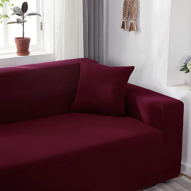 Housse de Canapé d'Angle Vin rouge