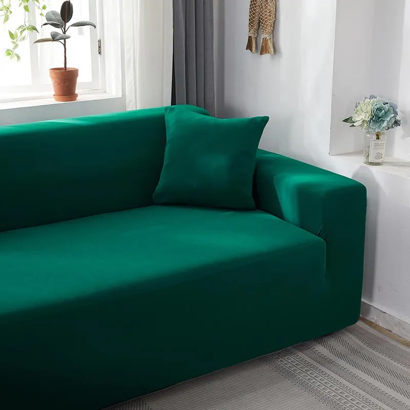 Housse de Canapé d'Angle Vert Sapin