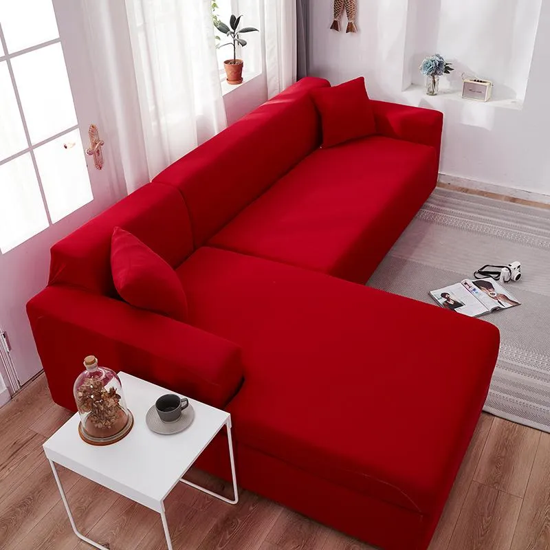 Housse de Canapé d'Angle Rouge