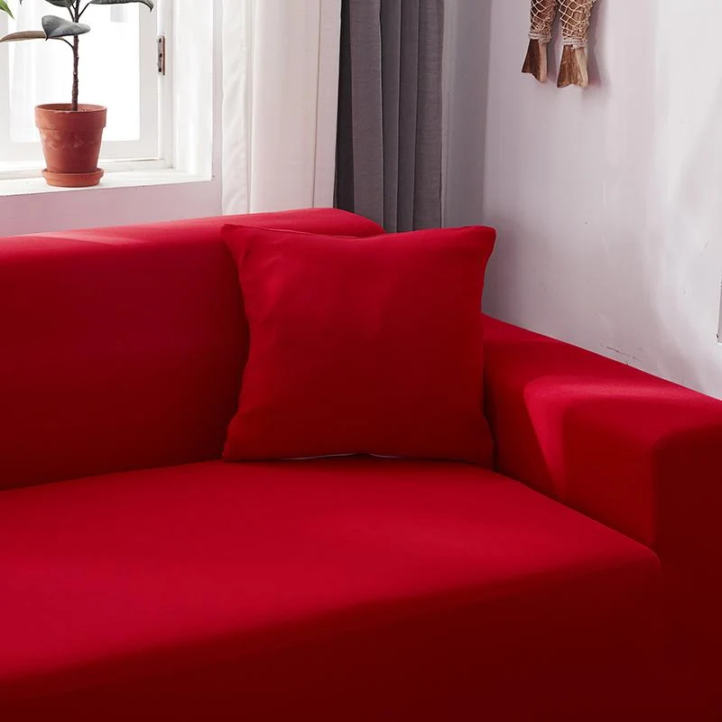 Housse de Canapé d'Angle Rouge