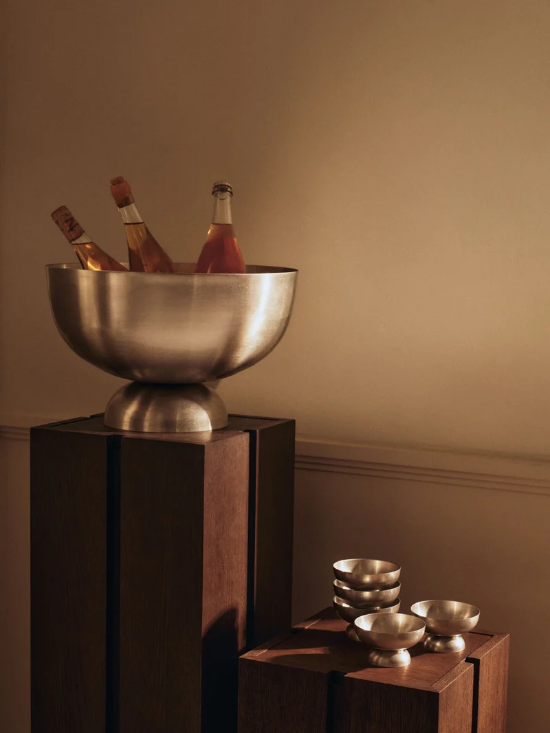 Tumbled Champagne Cooler - Stainless Steel