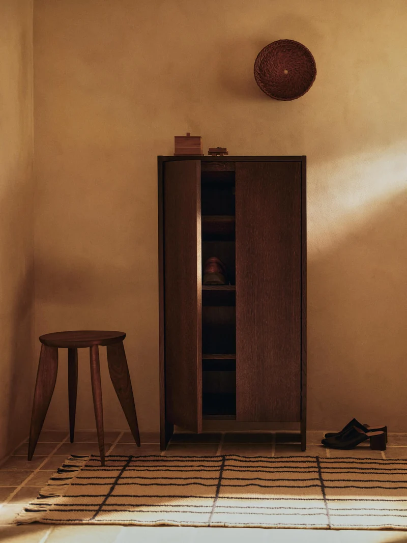 Parcel Hallway Cabinet - Tall - Dark Stained Oak