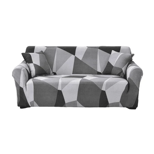 Housse Canapé d'Angle Universelle à Motifs Géométrique - Tissu Extensible