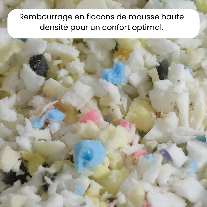 Pouf Poire Géant XXL 120x150 Gris Foncé - Velours & Mousse (Grand Luxe & Confort)