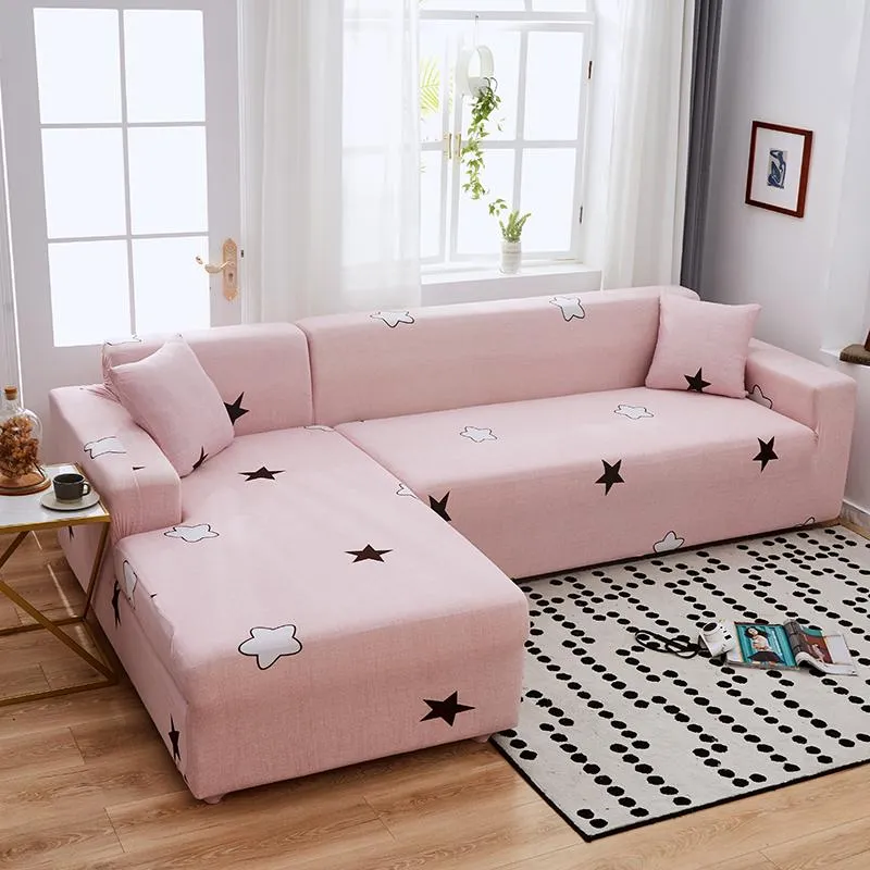 Housse de Canapé d'Angle Pink Star