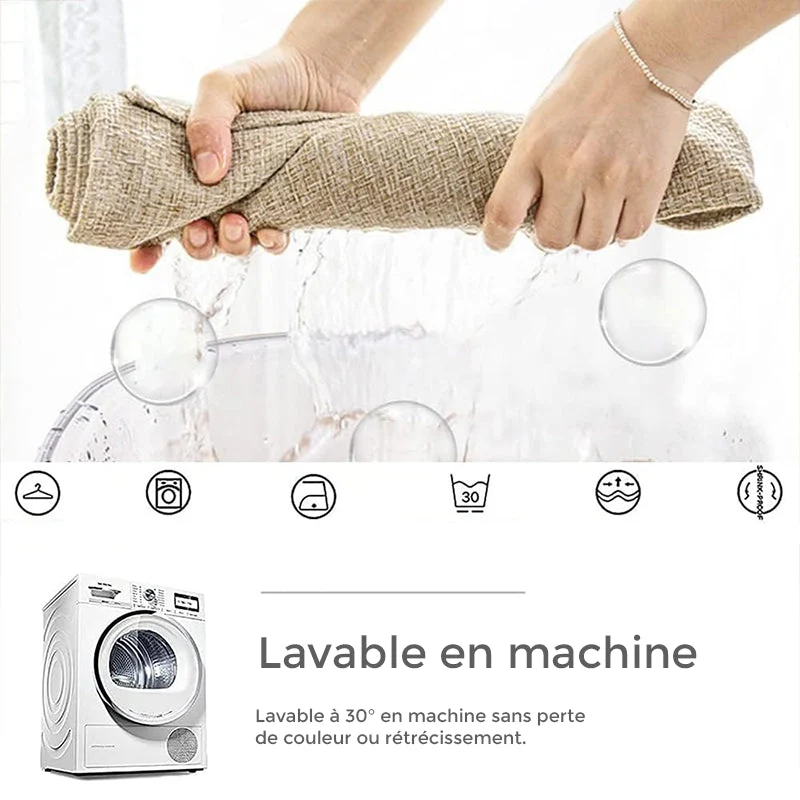 Housses de canapé respirantes en lin et coton - Alliez Élégance et Confort!