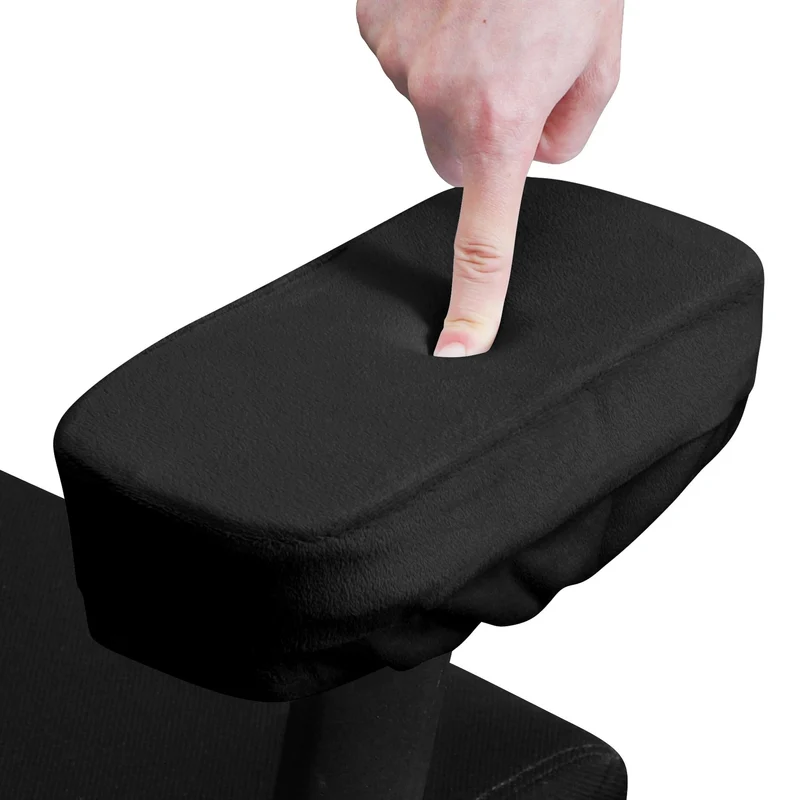 Housses pour accoudoirs de chaises de bureau avec coussinet épais intégré