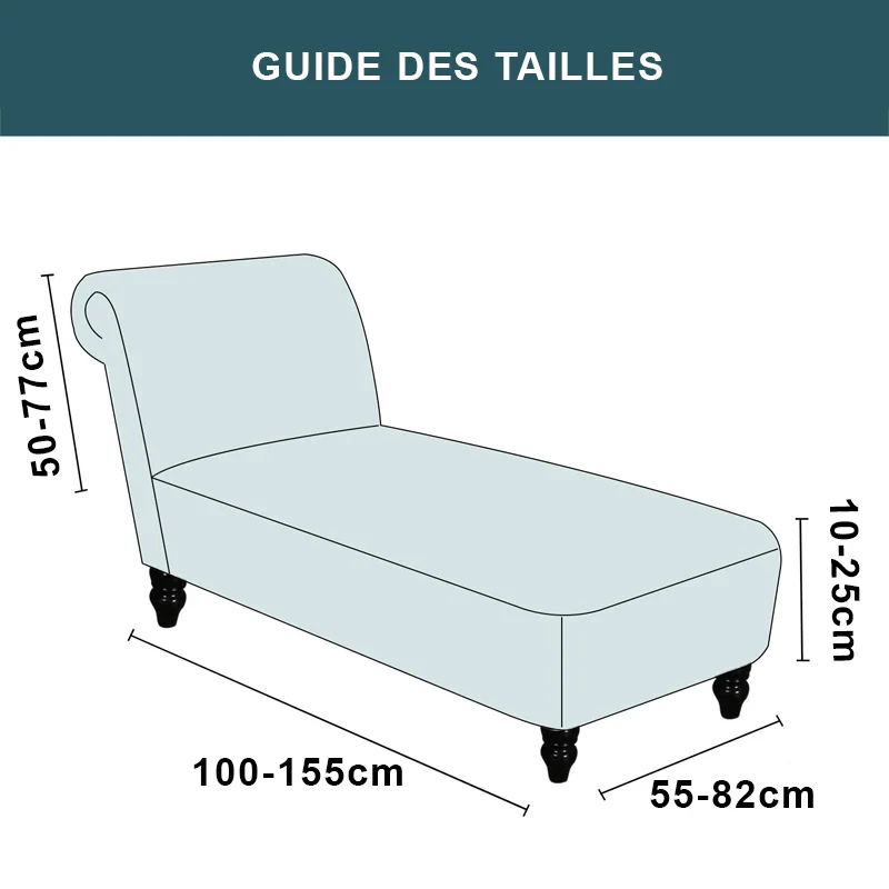 Housse pour méridienne seule pur velours Casaharmony