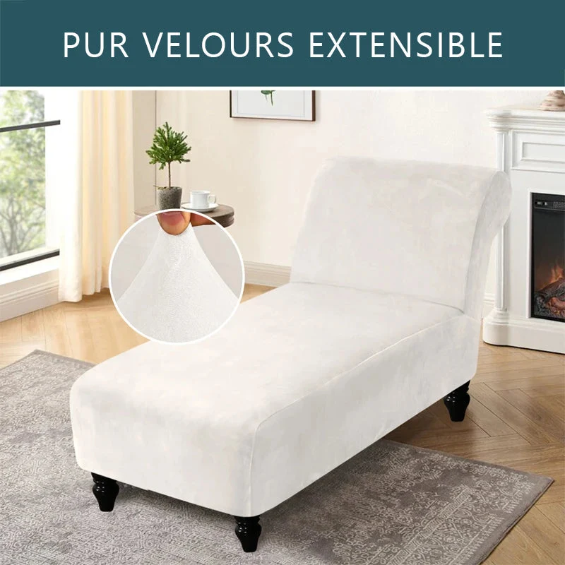 Housse pour méridienne seule pur velours Casaharmony