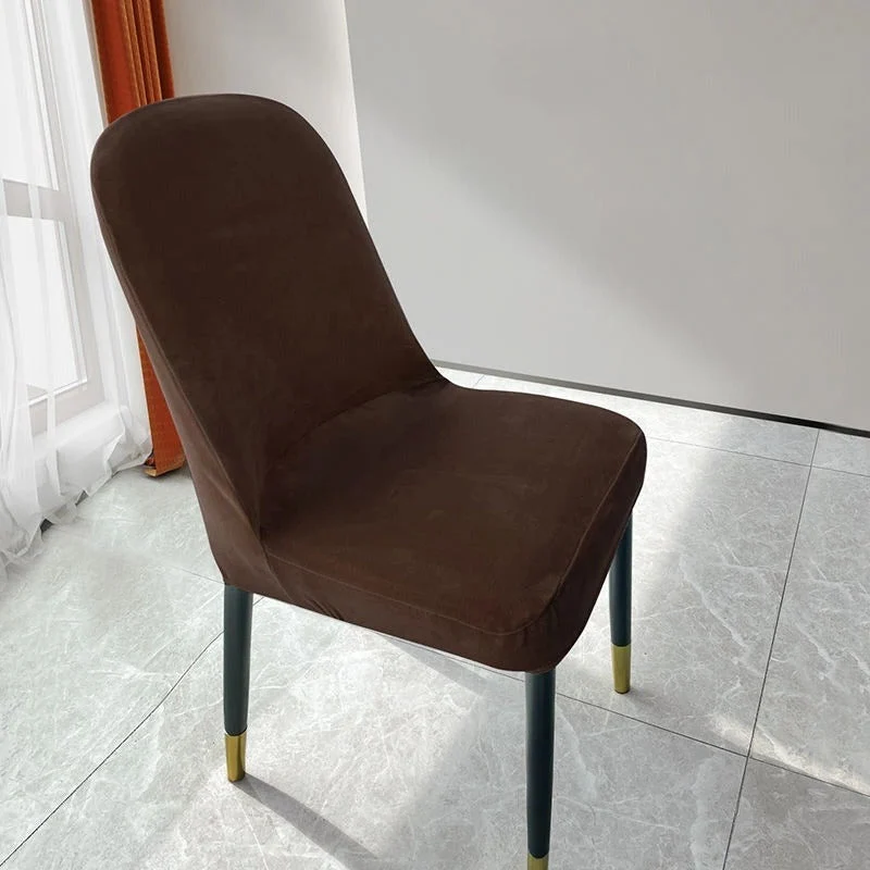 Housse de chaise incurvée extensible - Pur velours