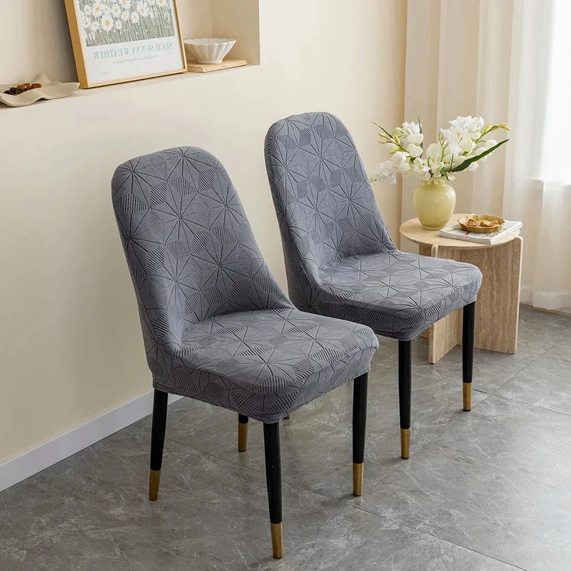Housses de chaises incurvées extensibles en jacquard renforcé