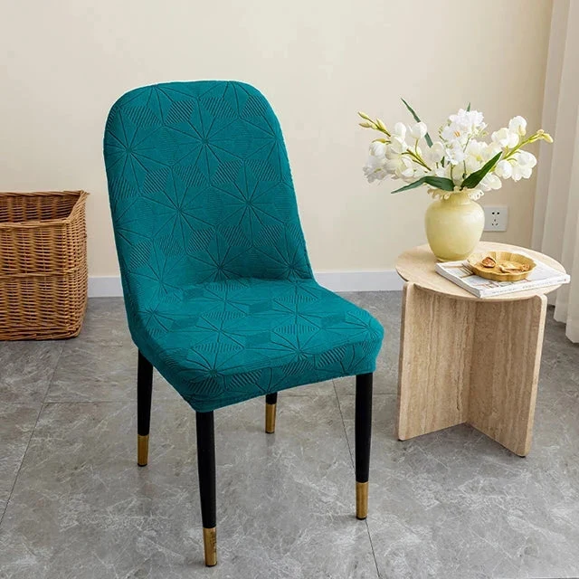 Housses de chaises incurvées extensibles en jacquard renforcé