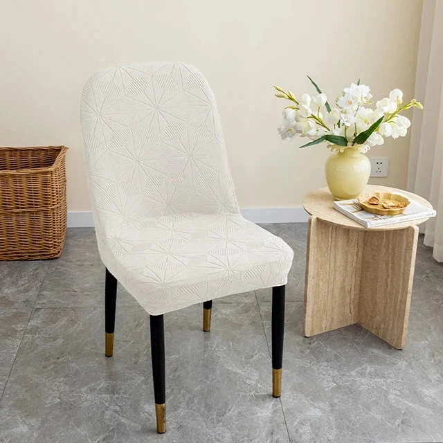 Housses de chaises incurvées extensibles en jacquard renforcé