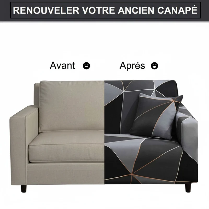 Housse de Canapé d'Angle Extensible | Protection Élégante et Moderne
