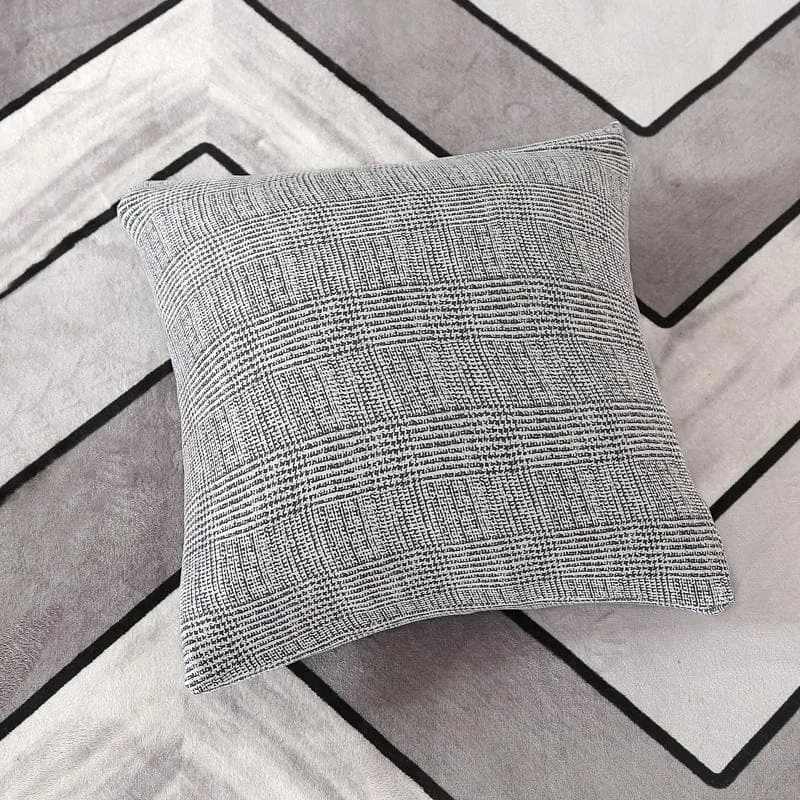 Housse de Canapé d'Angle Universelle Gris chiné