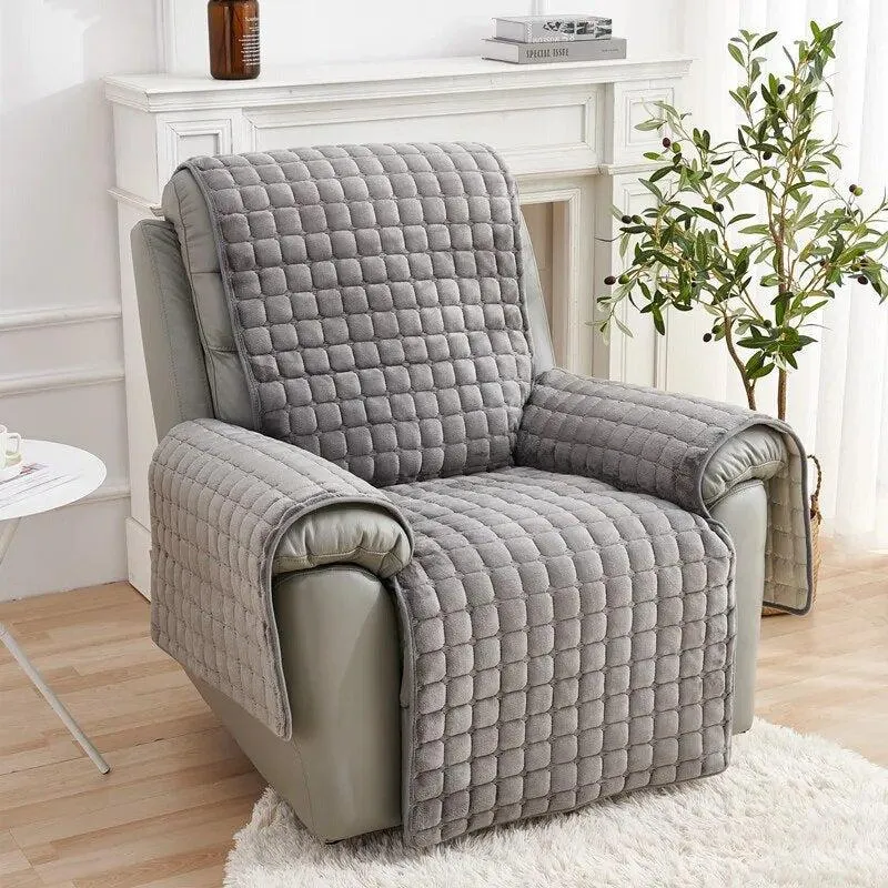 housses pour fauteuil et canapé relax électrique matelassée velours flanelle