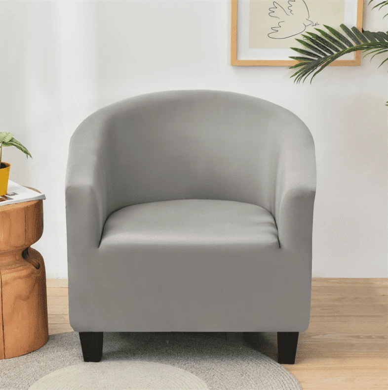 Housse de Fauteuil Extensible - Gris Clair