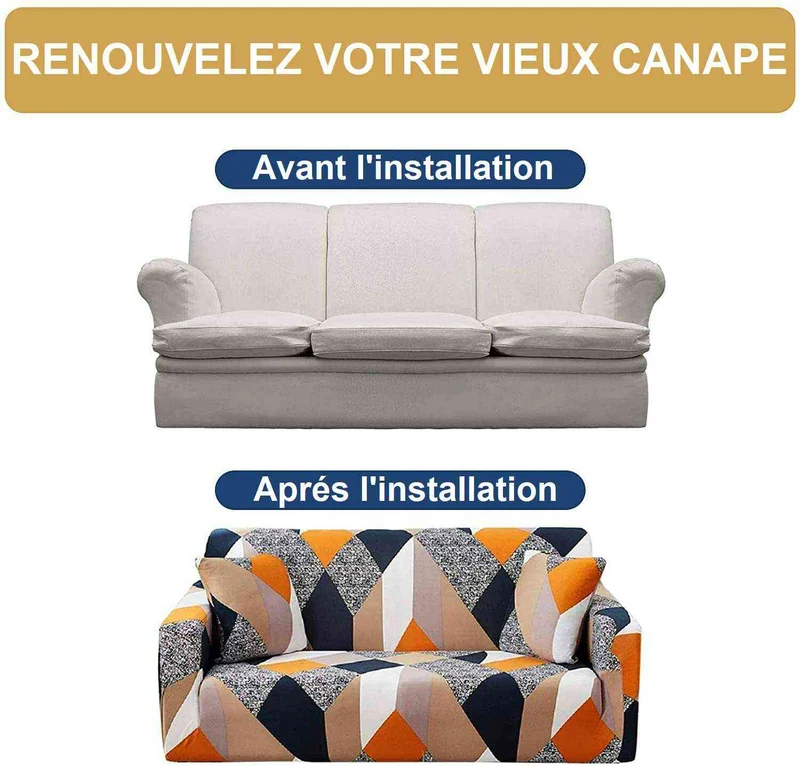Housse de Canapé d'Angle - Clarck
