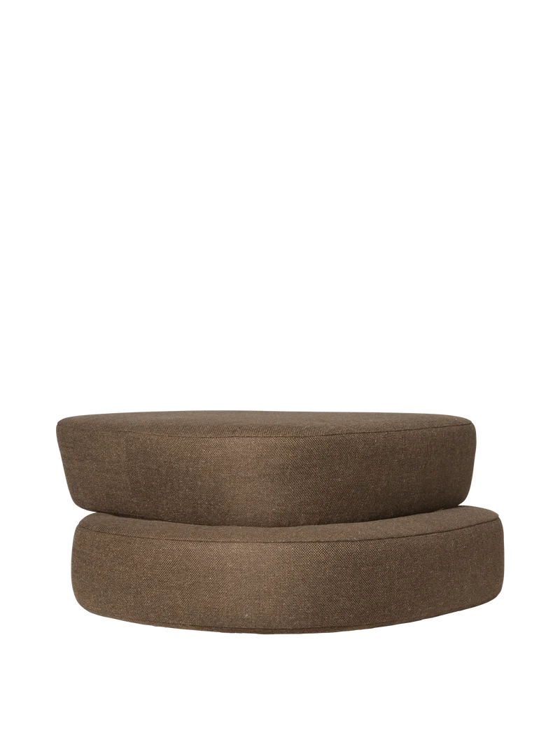 Plyo Ottoman - Staple - Dark Brown