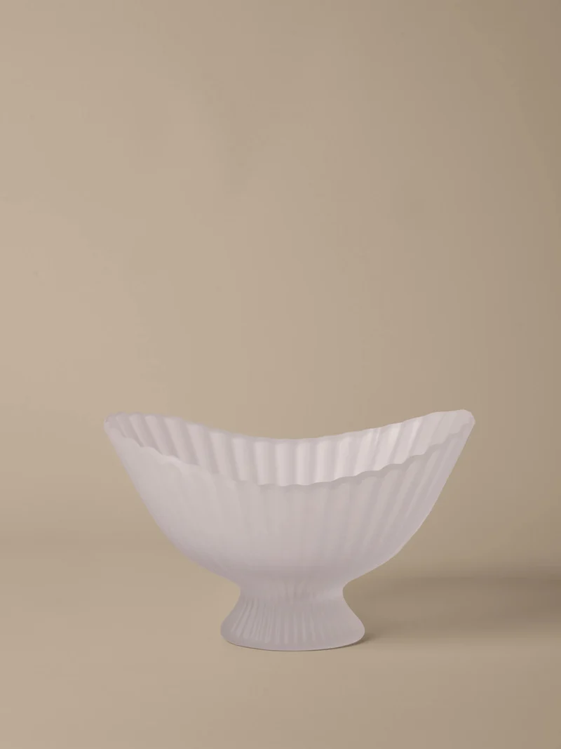 Fountain Glass Centrepiece - Frosted