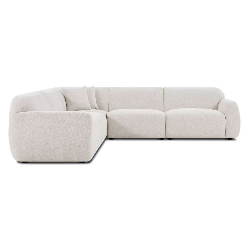 Lorenzo - Bouclé Fabric Sectional Sofa