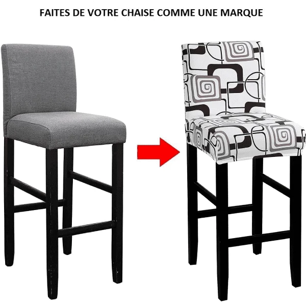 Housse Tabouret de Bar Extensible - Confort et Protection avec Style Moderne