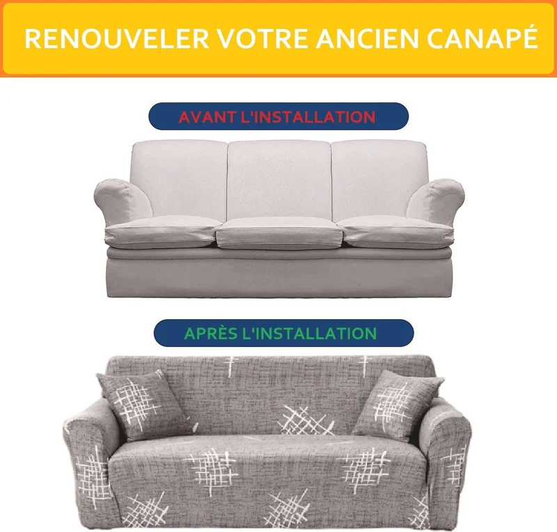 Housse de Canapé d'Angle - Vintage