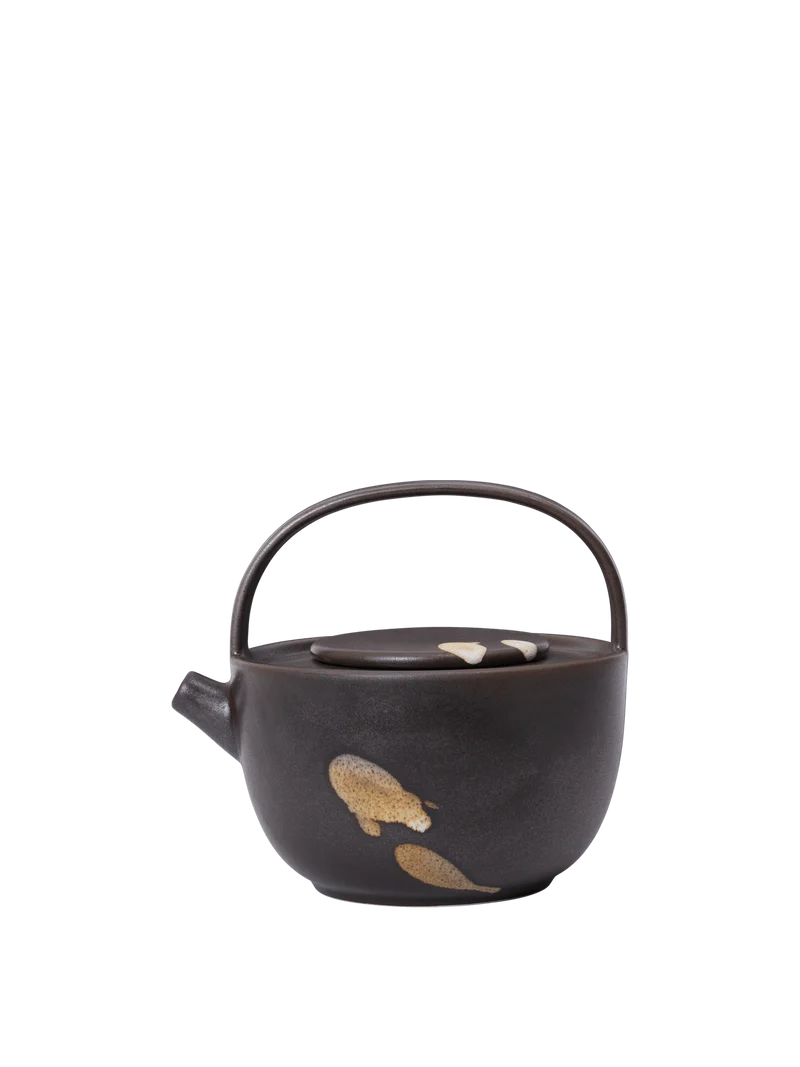 Koyo Teapot - Dark Brown/Buff