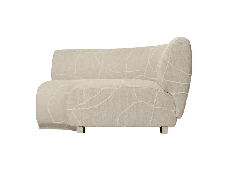 Rico Sofa Corner - Wide - Can Lis - Sand/Off-White