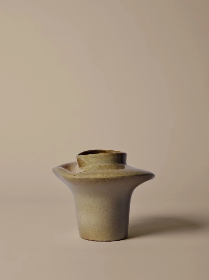 Evio Vase - Small - Elm Green