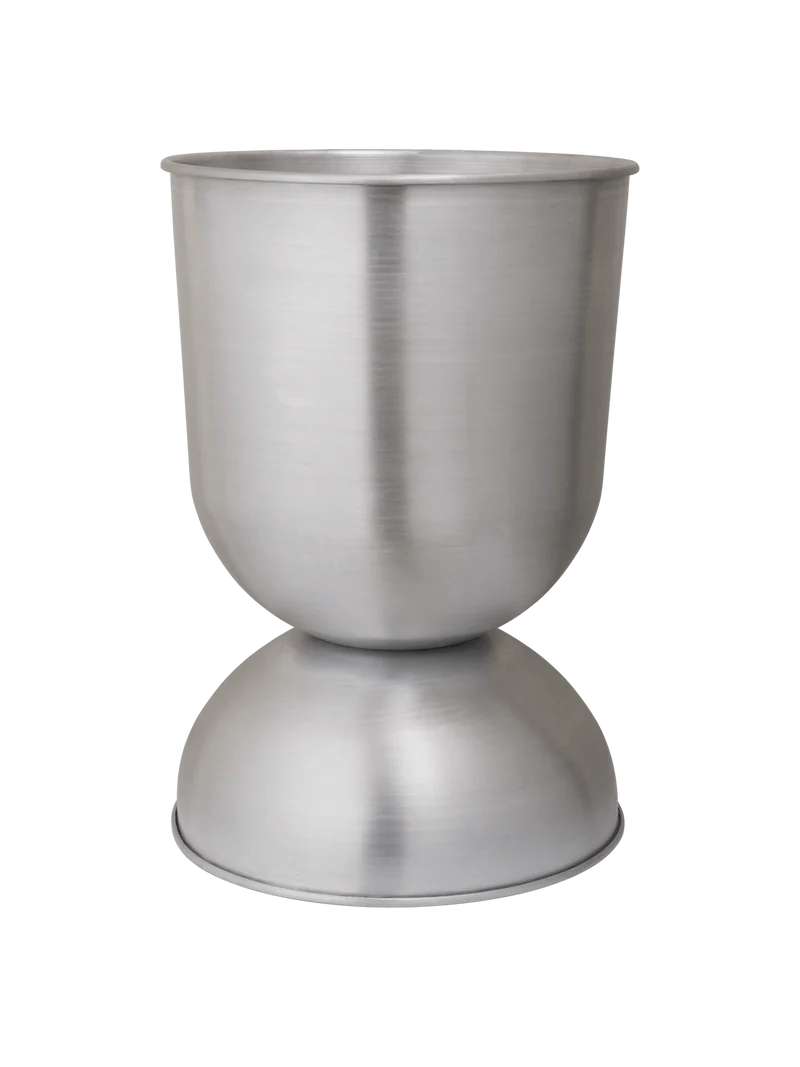 Hourglass Pot - Large - Aluminium