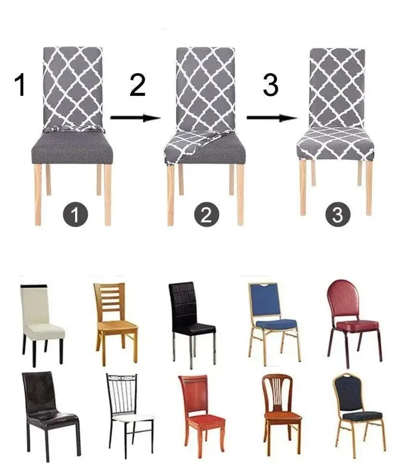 Housse de Chaise Jacquard