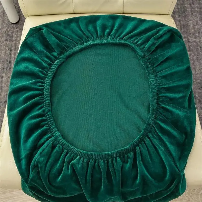 Housse de Chaise en Velours Extensible