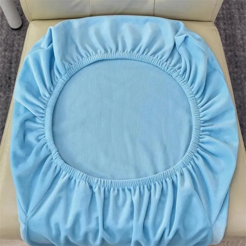 Housse de Chaise en Velours Extensible