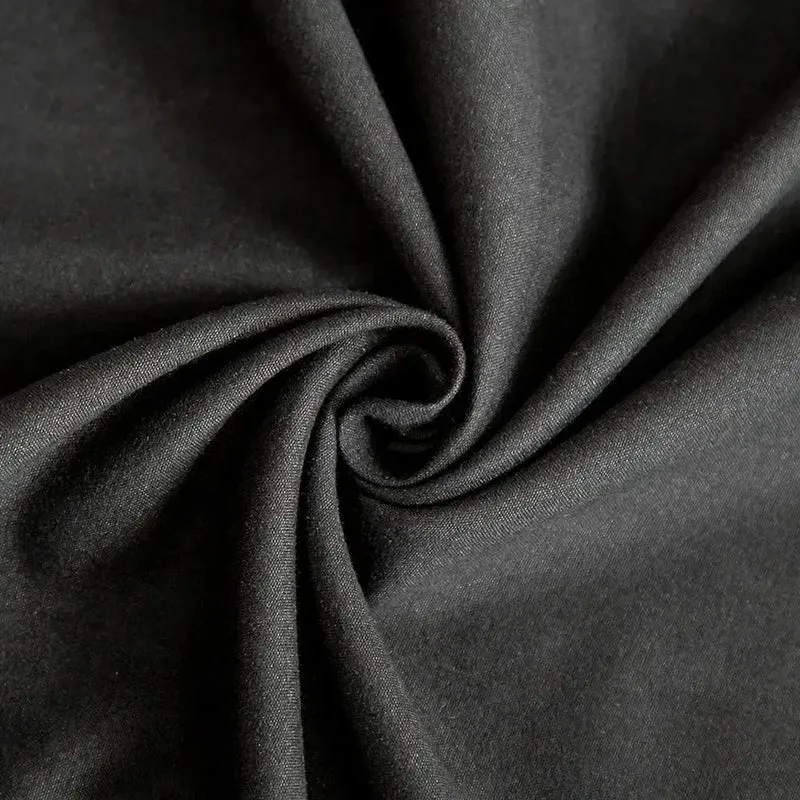 Housse de couette Gris foncé