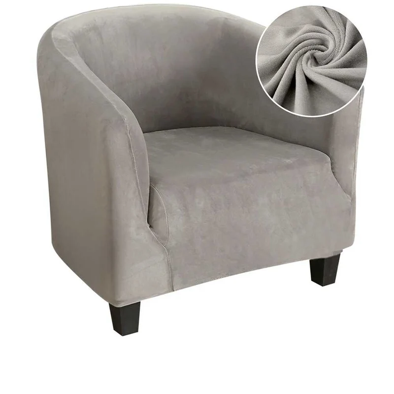 Housse de Fauteuil Velours - Kaki