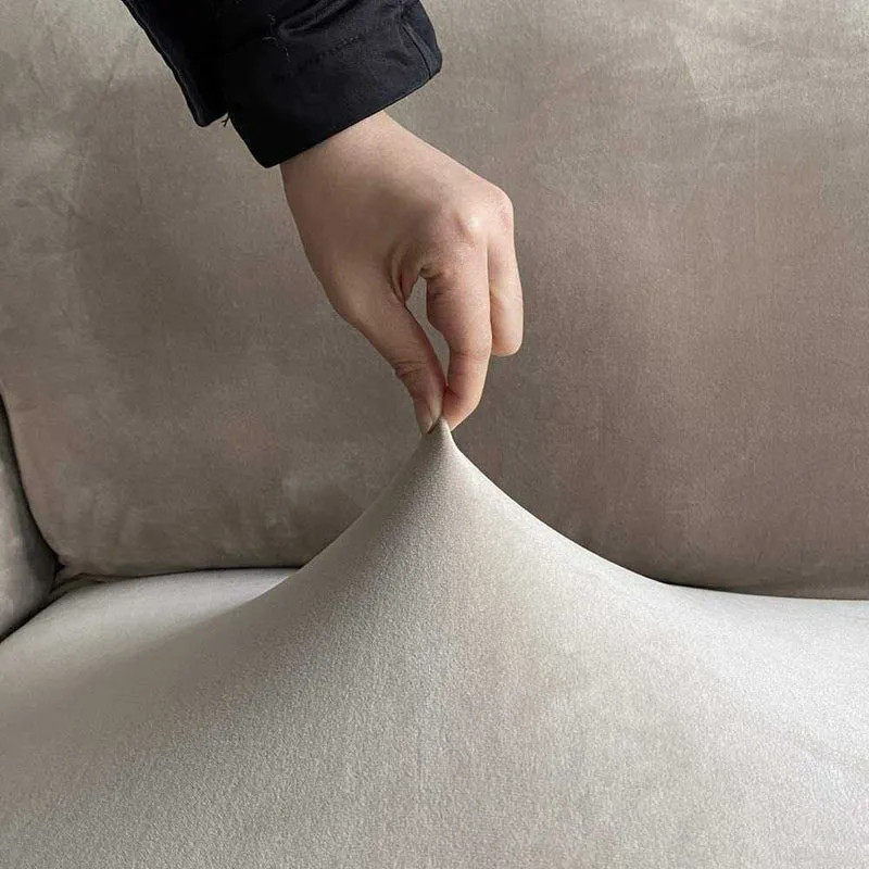 Housse de Fauteuil Velours - Kaki