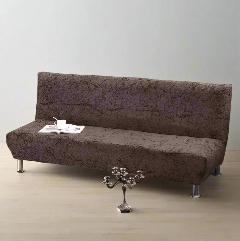 Housse Clic Clac Marron Foncé Motif Nature - Extensible et Élégante