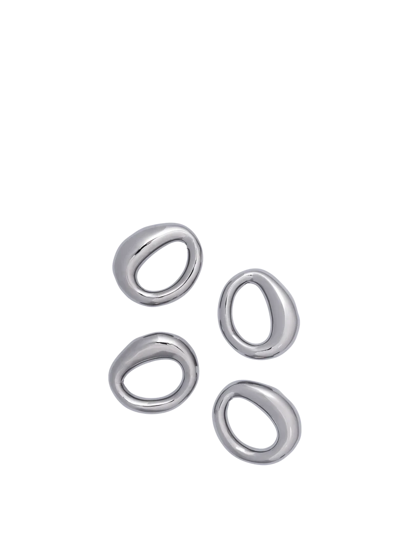 Orrith Napkin Rings - Set of 4 - Silver