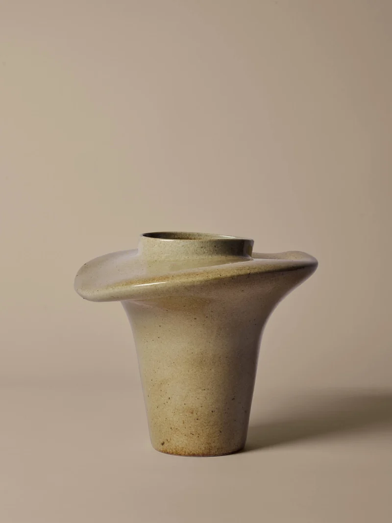 Evio Vase - Large - Elm Green