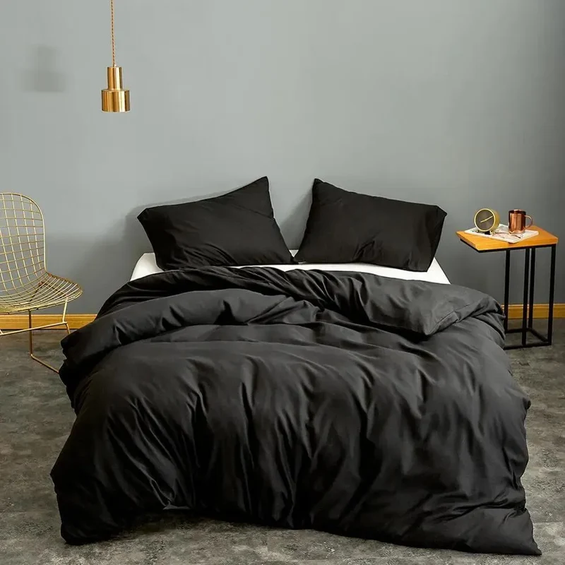 Housse de couette Noir
