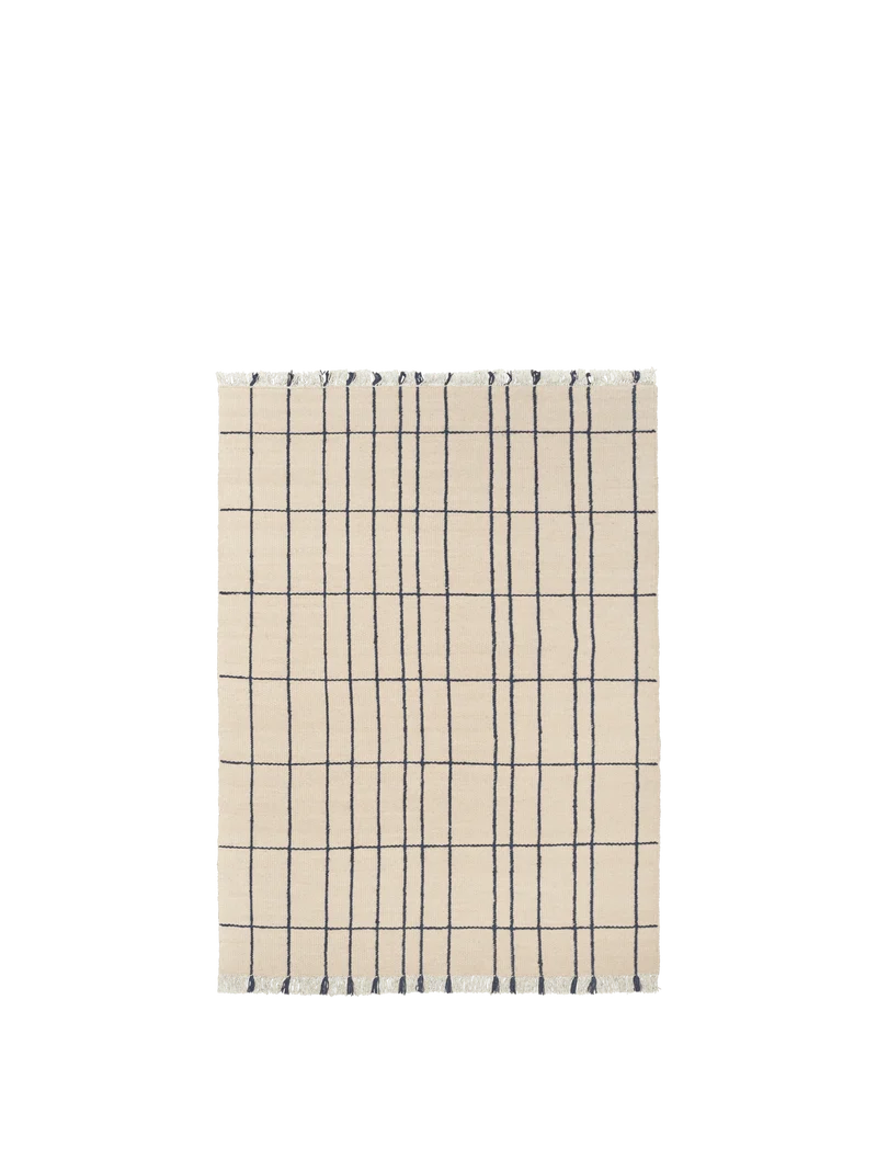 Sen Rug - Parchment/Indigo