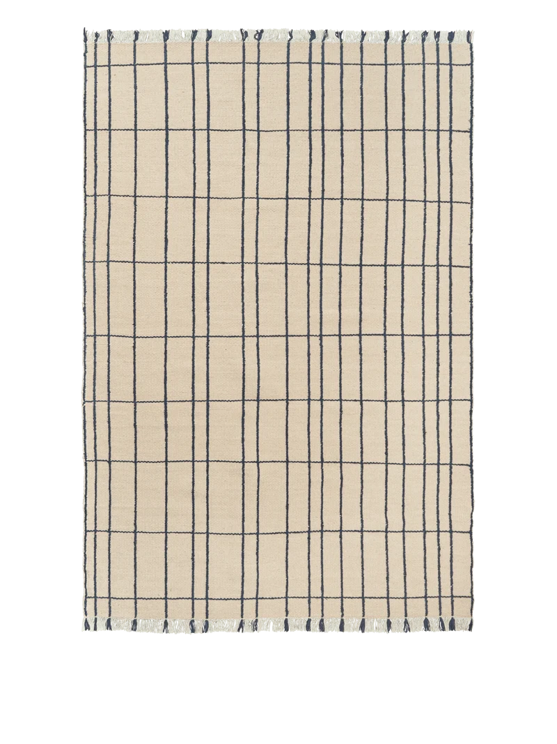 Sen Rug - Parchment/Indigo