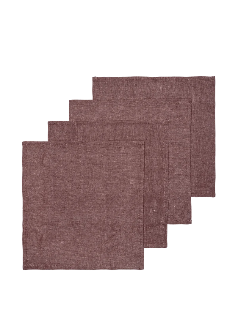 Hale Napkins - Set of 4 - Chestnut